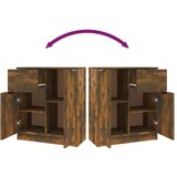  komoda 2 kosa dimljen hrast 60x30x70 cm konstruiran les, (20653993) | Shoptok.si