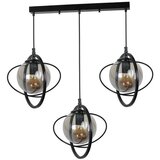 Opviq nepal 3 Lü Sıralı siyah Füme Camlı Sarkıt blackfume chandelier Cene