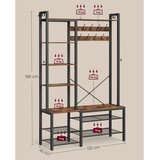  Samostojeća vešalica NAVOR braon/crna | Eponuda.com