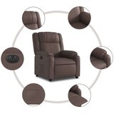  Električni naslonjač od umjetne kože smeđi | shoptok.hr
