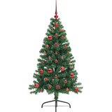  Umjetno predsvijetljeno božićno drvce Zelena 120 cm PVC i metal | shoptok.hr