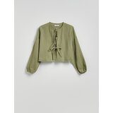 Reserved LADIES` BLOUSE - svjetlomaslinasto | shoptok.hr