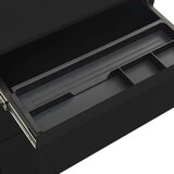  Premična omara za dokumente črna 39x45x60 cm jeklo, (20705437) | Shoptok.si