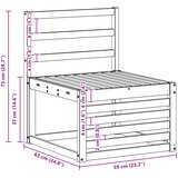  Setovi sofa 3 kom. Čvrsto drvo akacije | shoptok.hr