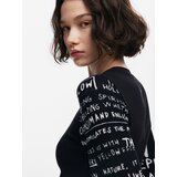 Desigual Majica crna / bijela melange | shoptok.hr