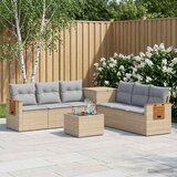  Set sofe 8 kom. Bež i svijetlo siva Poli Rattan i čelik | shoptok.hr