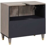 Ormarić za umivaonik Siva 62 x 33 x 58 cm Čvrsto drvo manga | shoptok.hr