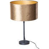 QAZQA Namizna svetilka črna z žametnim odtenkom bronaste barve 35 cm - Parte | Shoptok.si