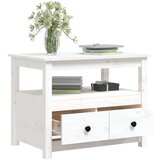  Klubska mizica bela 71x49x55 trdna borovina, (20711351) | Shoptok.si