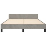  Posteljni okvir z vzglavjem svetlo siv 140x200 cm žamet, (20792029) | Shoptok.si