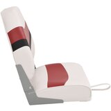 2-dijelni set sklopivih sjedala za brod s visokim naslonom Crvena i crna | Shoptok.si