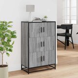 vidaXL Visoka ploča siva Sonoma Konstruirano drvo i metal | shoptok.hr