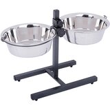 zooplus Pasji bar vklj. z 2 posodama iz nerjavečega jekla - 2 x 2,8 l, Ø 25 cm, višina do 50 cm Cene