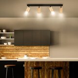  Brilagi - Spot svetiljka SELE 4xGU10/30W/230V crna/dekor hrasta | Eponuda.com