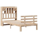  Krevet s regalom za knjige bez madraca 100 x 200 cm od borovine | shoptok.hr