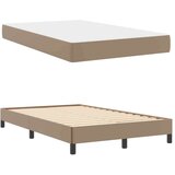 vidaXL Postelja z vzmetnico Kapučino 120 x 200 cm Umetna koža | Shoptok.si