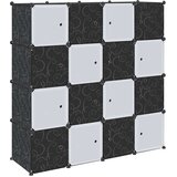 vidaXL Organizator za shranjevanje kock s 16 kockami in visečimi | Shoptok.si