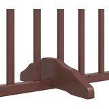 vidaXL Ograda za pse z vrati zložljiva 8 panelov rjava 640 cm les | Shoptok.si
