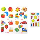  ploča na stalku sa raznim dodacima - žuto/plavo/crvena | shoptok.hr