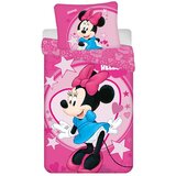 Jerry Fabrics Rožnata enojna otroška posteljnina iz mikrovlaken 140x200 cm Minnie "Hello" – | Shoptok.si