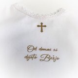 Spretna & Sretna Krsna košuljica, bijela mašnica | shoptok.hr