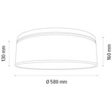  spot-light 4047400311531 - plafonsko svetlo benita 4xE27/25W/230V hrast | Eponuda.com