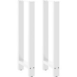  Noge stolića za kavu bijele 2 kom 40x(100-101) cm čelik | shoptok.hr