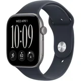 watch Serija 12 GPS 46mm M/L sive MJEJ4ZR/A Aluminijsko kućište boje, sportska narukvica tamnoplave boje