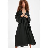 Trendyol Black Belted Satin Dress | shoptok.hr