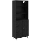  Visok predalnik s predalom Črna Orehovina 69,5 x 34 x 180 cm, (5000108231) | Shoptok.si