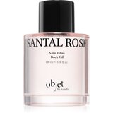 KUNDAL Objet Satin Glow Body Oil negovalno olje za telo za intenzivno vlažnost z vonjem Santal Rose 100 ml | Shoptok.si