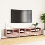 vidaXL TV omarica roza 202x39x43,5 cm hladno valjano jeklo | Shoptok.si