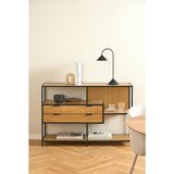 Livetastic REGAL 77/114/35 cm naravne barve, črna | Shoptok.si