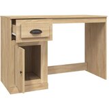 vidaXL Pisalna miza s predalom sonoma hrast 115x50x75cm inženirski les | Shoptok.si