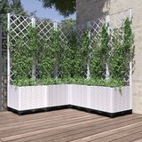 Maison Chic Cvetlično korito - Cvetlični Lonec z oporno mrežo belo 120x120x136 cm PP, (21789643) | Shoptok.si