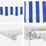  Skrovita tenda Prugasti Plava i bijela | shoptok.hr