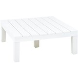 vidaXL Vrtna miza bela 78x78x31 cm plastika, (20801118) | Shoptok.si