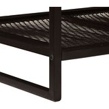  Klubska miza Rjava in črna 110 x 55 x 35 cm Masiven les manga, (5000107349) | Shoptok.si
