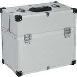vidaXL Kovčeg za alat 38 x 22,5 x 34 cm srebrni aluminijski | shoptok.hr