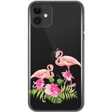  maska silikonska print skin za iphone 11 6.1 flamingo Cene