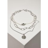 Urban Classics Accessoires Silver Ocean Layering Necklace | Shoptok.si