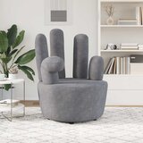  Stolica u obliku ruke baršunasta siva | shoptok.hr