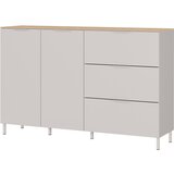 Germania Kremno bela komoda v mat dekorju 151x98x40 cm Savoca – Cene