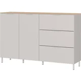 Kremno bela komoda v mat dekorju 151x98x40 cm Savoca –