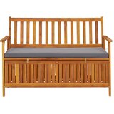  Vrtna klupa za pohranu 120 cm od masivnog bagremovog drva | Eponuda.com