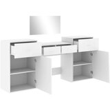 vidaXL Komplet toaletne mizice 4-delni bel inženirski les | Shoptok.si