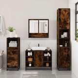  3-dijelni set kupaonskog namještaja boja hrasta drveni | shoptok.hr