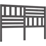  Uzglavlje za krevet sivo 141 x 4 x 100 cm od masivne borovine | shoptok.hr