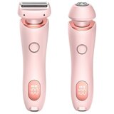 GOLDWAY Električni brivnik 2 v 1 za ženske, neboleč epilator za ženske z nadomestnimi glavami, prirezovalnik sramnih dlak, mokro in suho (roza), (21978787) | Shoptok.si