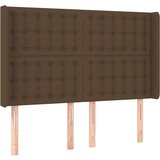  Box spring postelja z vzmetnico LED temno rjava 140x200cm blago, (20898614) | Shoptok.si